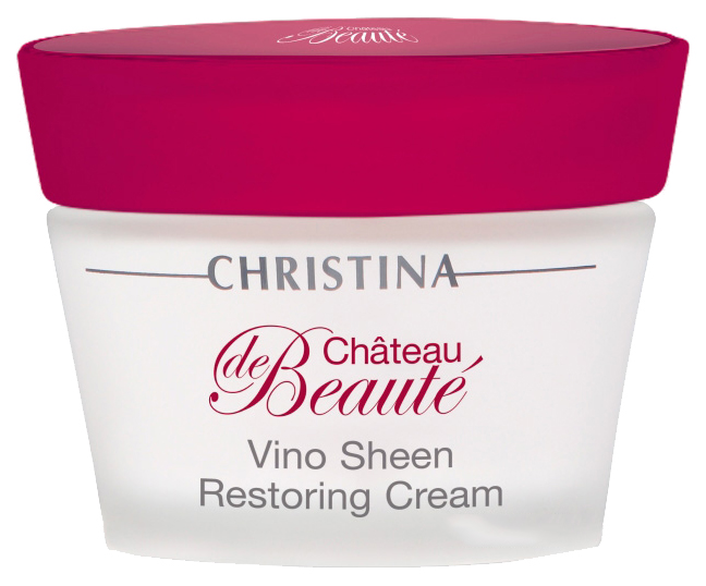 Крем для лица Christina Chateau de Beaute Vino Sheen Restoring Cream 50 мл, Christina Chateau de Beaute Vino Sheen Restoring Cream
Крем для лица Christina Chateau de Beaute Vino Sheen Restoring Cream 50 мл, Christina Chateau de Beaute Vino Sheen Restoring Cream
