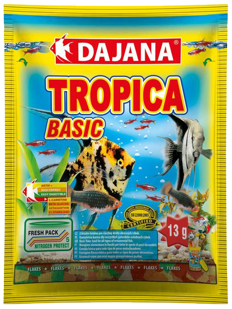 Корм для рыб Dajana TROPICA FLAKES, хлопья, 80 мл 
Корм для рыб Dajana TROPICA FLAKES, хлопья, 80 мл