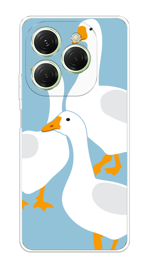 Чехол на Tecno Spark 20 Pro "Гусиное трио", Голубой;белый;серый;желтый, 304850-1 
Чехол на Tecno Spark 20 Pro "Гусиное трио", Голубой;белый;серый;желтый, 304850-1