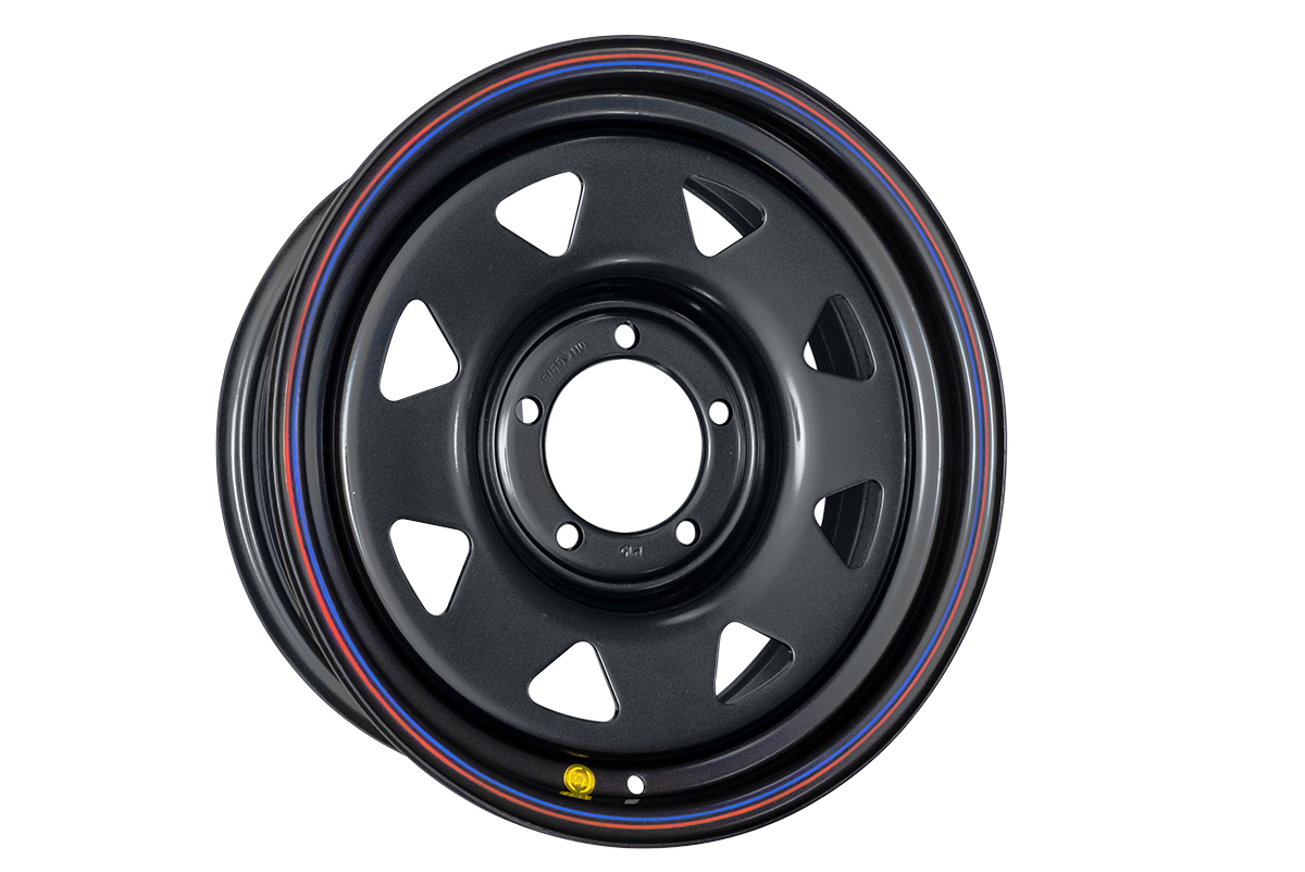 Диск OFF-ROAD Wheels 1770-53910BL+15A17, Черный, Диск усиленный УАЗ стальной черный 5x139,7 7xR17 d110 ET+15 (треуг. мелкий)
Диск OFF-ROAD Wheels 1770-53910BL+15A17, Черный, Диск усиленный УАЗ стальной черный 5x139,7 7xR17 d110 ET+15 (треуг. мелкий)