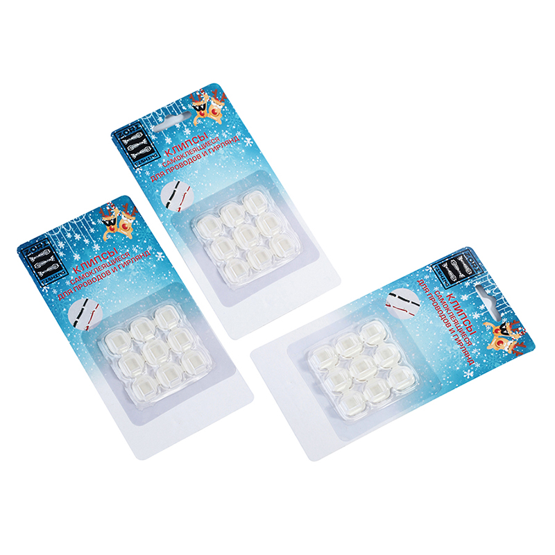 Крючки самоклеящиеся для новогодней гирлянды и проводов набор Baziator H0279 27 шт, 14470 
Крючки самоклеящиеся для новогодней гирлянды и проводов набор Baziator H0279 27 шт, 14470