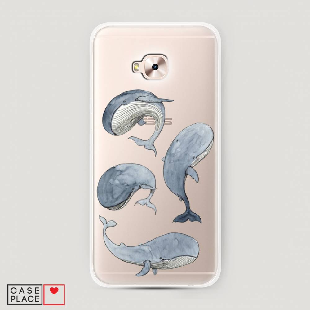 фото Чехол awog "киты" для asus zenfone 4 selfie pro zd552kl