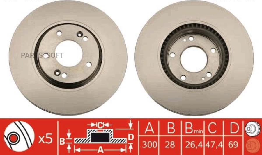 Диск Тормозной Передний Hyundai I30 Ii/Grandeur/Veloster /Vent D=300mm Zf Russia Df4957s Z
Диск Тормозной Передний Hyundai I30 Ii/Grandeur/Veloster /Vent D=300mm Zf Russia Df4957s Z
