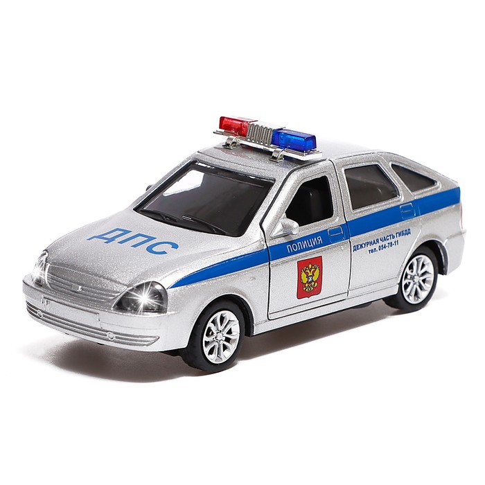 игрушечная машинка металлическая LADA Priora полиция, открываются двери, инерция, Серебристый
игрушечная машинка металлическая LADA Priora полиция, открываются двери, инерция, Серебристый