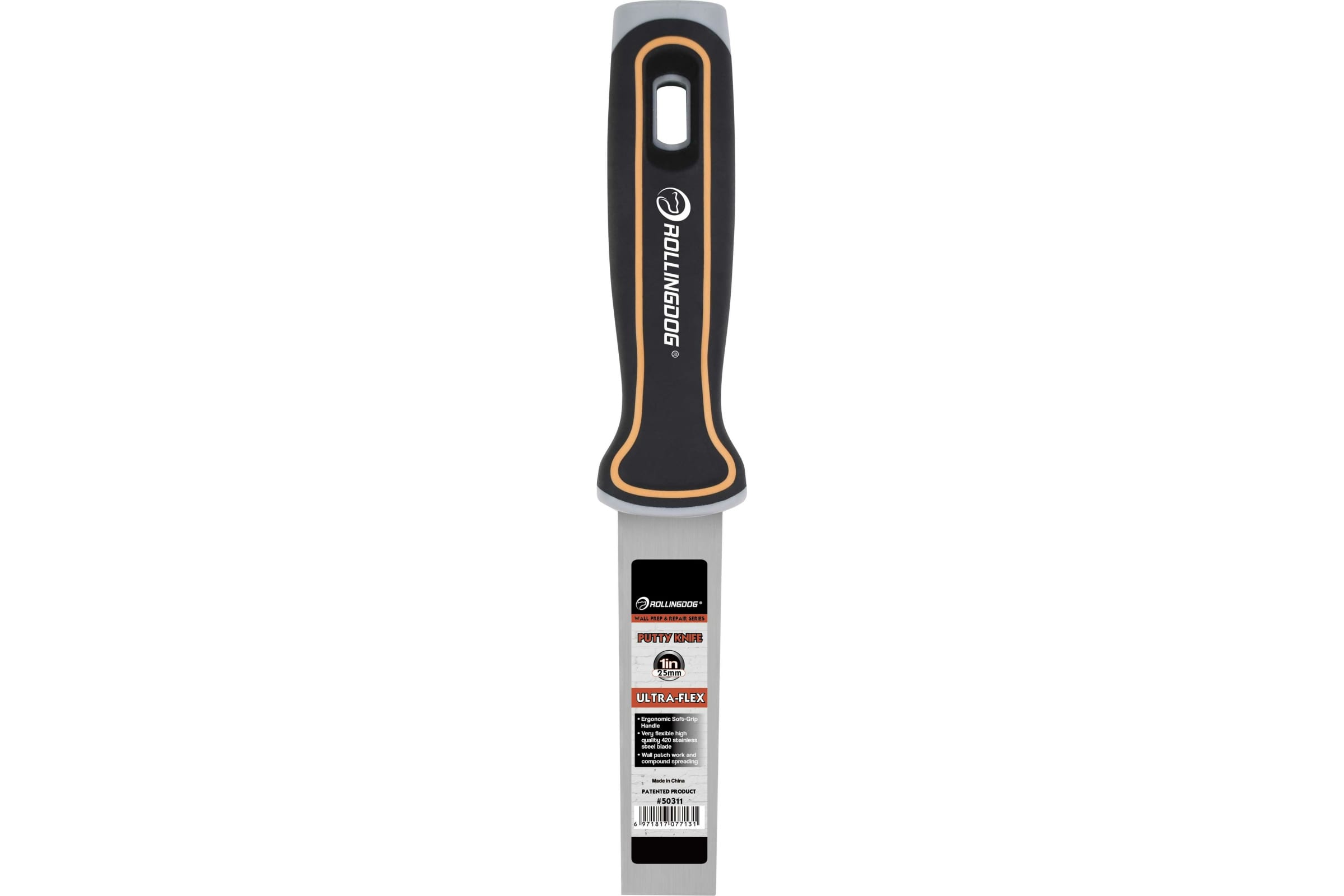 ROLLINGDOG Малярный строительный шпатель Putty knife из нержавеющей стали, 25 мм., 50311
ROLLINGDOG Малярный строительный шпатель Putty knife из нержавеющей стали, 25 мм., 50311