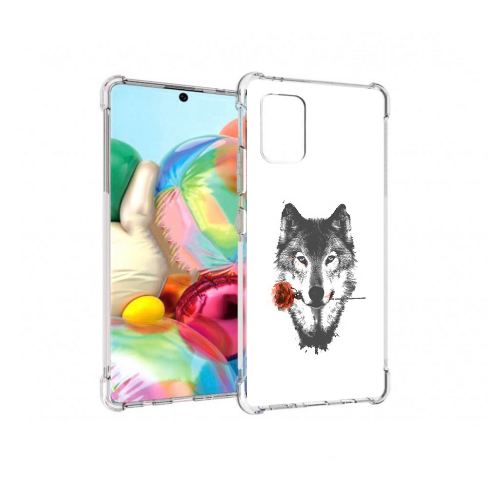 Чехол MyPads Tocco для Samsung Galaxy A71 волк с розой (PT226912.529.270), Прозрачный, Tocco
Чехол MyPads Tocco для Samsung Galaxy A71 волк с розой (PT226912.529.270), Прозрачный, Tocco