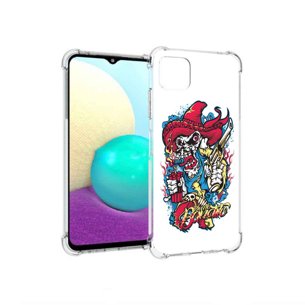 Чехол MyPads Tocco для Samsung Galaxy A22 нарисованный скелет с писталетом, Прозрачный, Tocco
Чехол MyPads Tocco для Samsung Galaxy A22 нарисованный скелет с писталетом, Прозрачный, Tocco