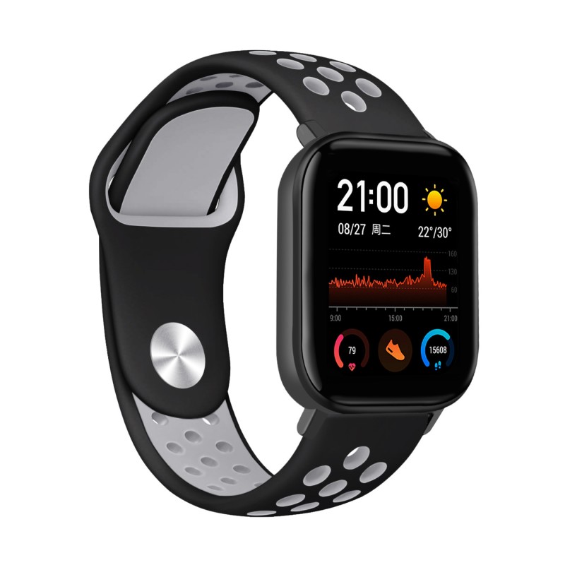 Ремешок для Amazfit Bip/Bip Lite/GTR 42mm/GTS, 20 мм, (черный/серый), Amazfit Bip/Bip Lite/GTR 42mm/GTS, 20 мм
Ремешок для Amazfit Bip/Bip Lite/GTR 42mm/GTS, 20 мм, (черный/серый), Amazfit Bip/Bip Lite/GTR 42mm/GTS, 20 мм