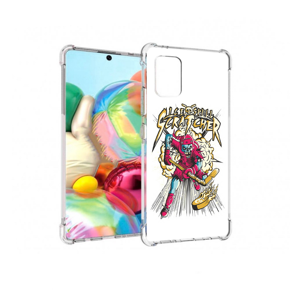 Чехол MyPads Tocco для Samsung Galaxy A71 нарисованный скелет хоккеист (PT226912.529.514), Прозрачный, Tocco
Чехол MyPads Tocco для Samsung Galaxy A71 нарисованный скелет хоккеист (PT226912.529.514), Прозрачный, Tocco
