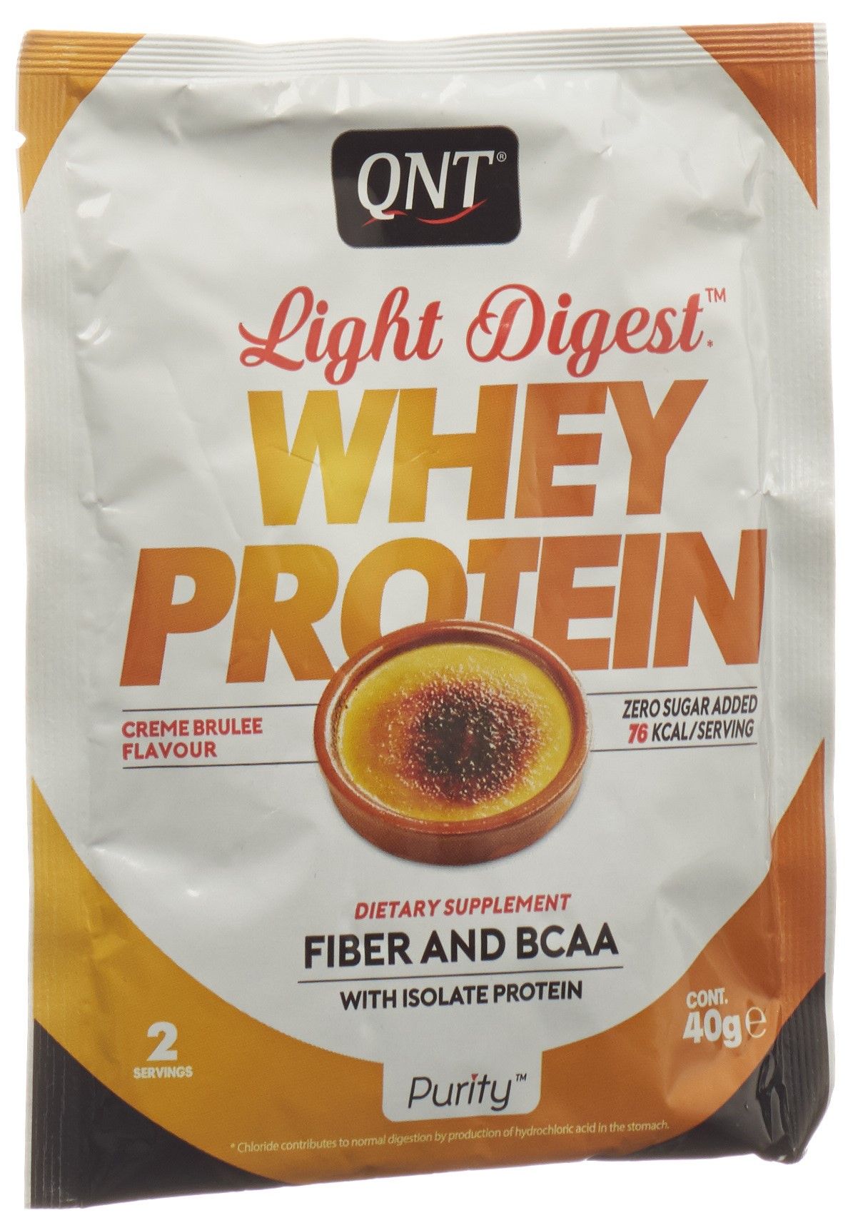 фото Протеин qnt whey protein light digest, 40 г, creme brulee