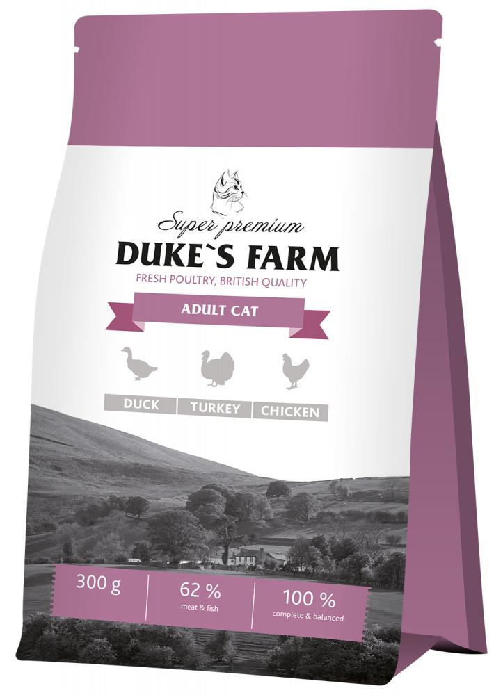 Сухой корм для кошек DUKE'S FARM, утка, курица, индейка, 0,3кг, утка; курица; индейка 0,3 кг
Сухой корм для кошек DUKE'S FARM, утка, курица, индейка, 0,3кг, утка; курица; индейка 0,3 кг