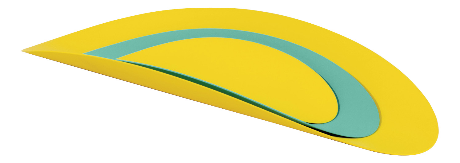фото Набор из 3х стальных блюд ellipse (бирюзовый & желтый) alessi