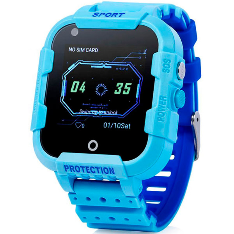 фото Детские смарт-часы wonlex smart baby watch kt12 4g blue/blue