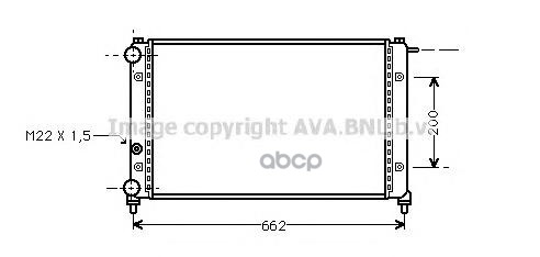 Радиатор системы охлаждения AVA QUALITY COOLING STA2008 
Радиатор системы охлаждения AVA QUALITY COOLING STA2008