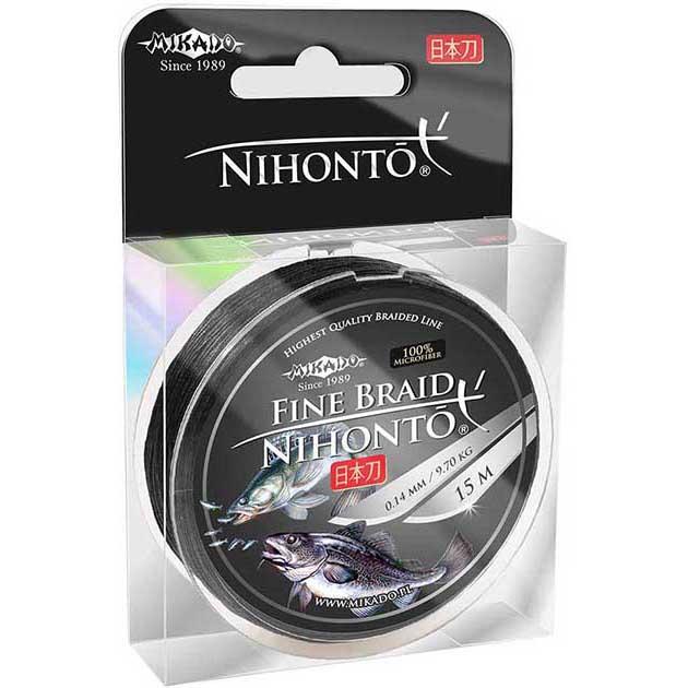 Леска плетеная Mikado Nihonto Fine Braid 0,12 мм, 15 м, 8,8 кг, black, Черный, Nihonto Fine Braid
Леска плетеная Mikado Nihonto Fine Braid 0,12 мм, 15 м, 8,8 кг, black, Черный, Nihonto Fine Braid