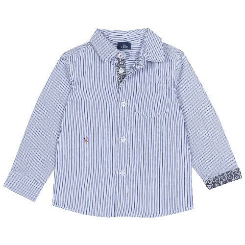 фото Рубашка chicco для мальчиков, размер 110, цвет голубой