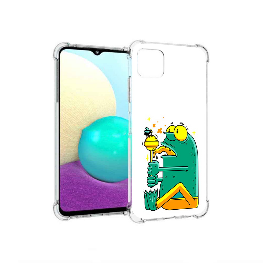 Чехол MyPads Tocco для Samsung Galaxy A22 Зеленая лягушка с чупа чупсом, Прозрачный, Tocco
Чехол MyPads Tocco для Samsung Galaxy A22 Зеленая лягушка с чупа чупсом, Прозрачный, Tocco