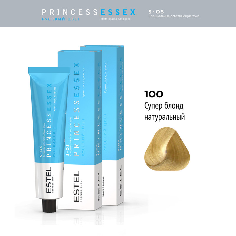 Краска Estel Princess Essex S-os 100 Супер Блонд Натуральный 60 Мл 2 Шт, Краска для волос ESTEL PROFESSIONAL
Краска Estel Princess Essex S-os 100 Супер Блонд Натуральный 60 Мл 2 Шт, Краска для волос ESTEL PROFESSIONAL