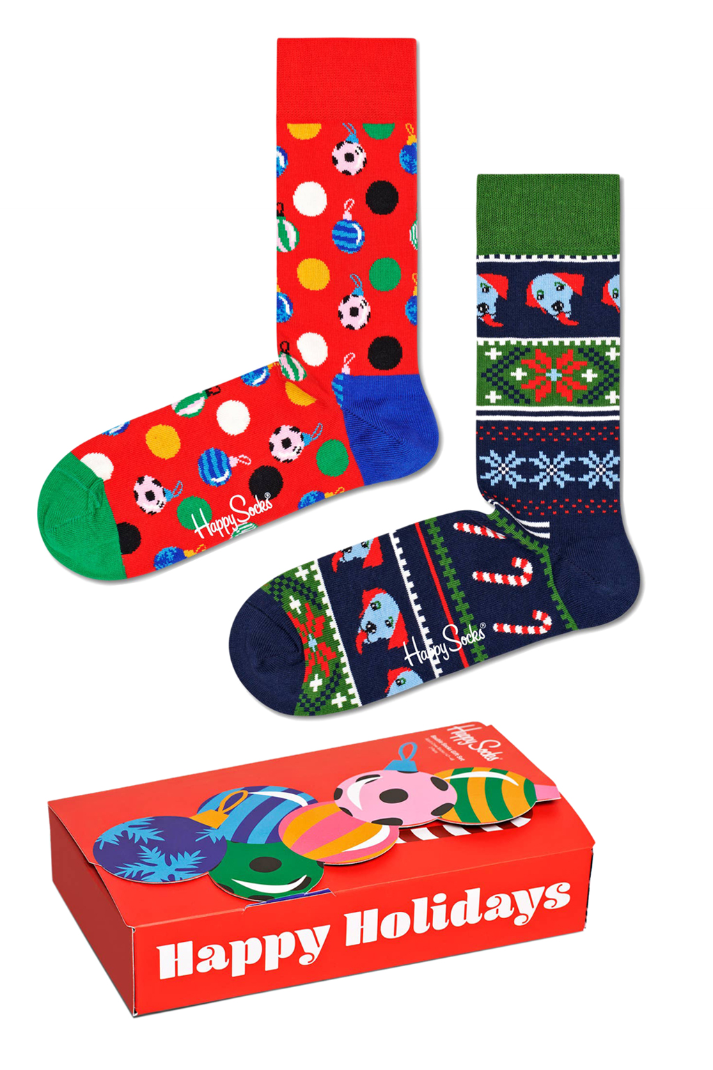 Подарочный набор носков унисекс Happy Socks 2-Pack Baubles Socks разноцветных 41-46, Разноцветный, 2-Pack Baubles Socks Gift Set
Подарочный набор носков унисекс Happy Socks 2-Pack Baubles Socks разноцветных 41-46, Разноцветный, 2-Pack Baubles Socks Gift Set