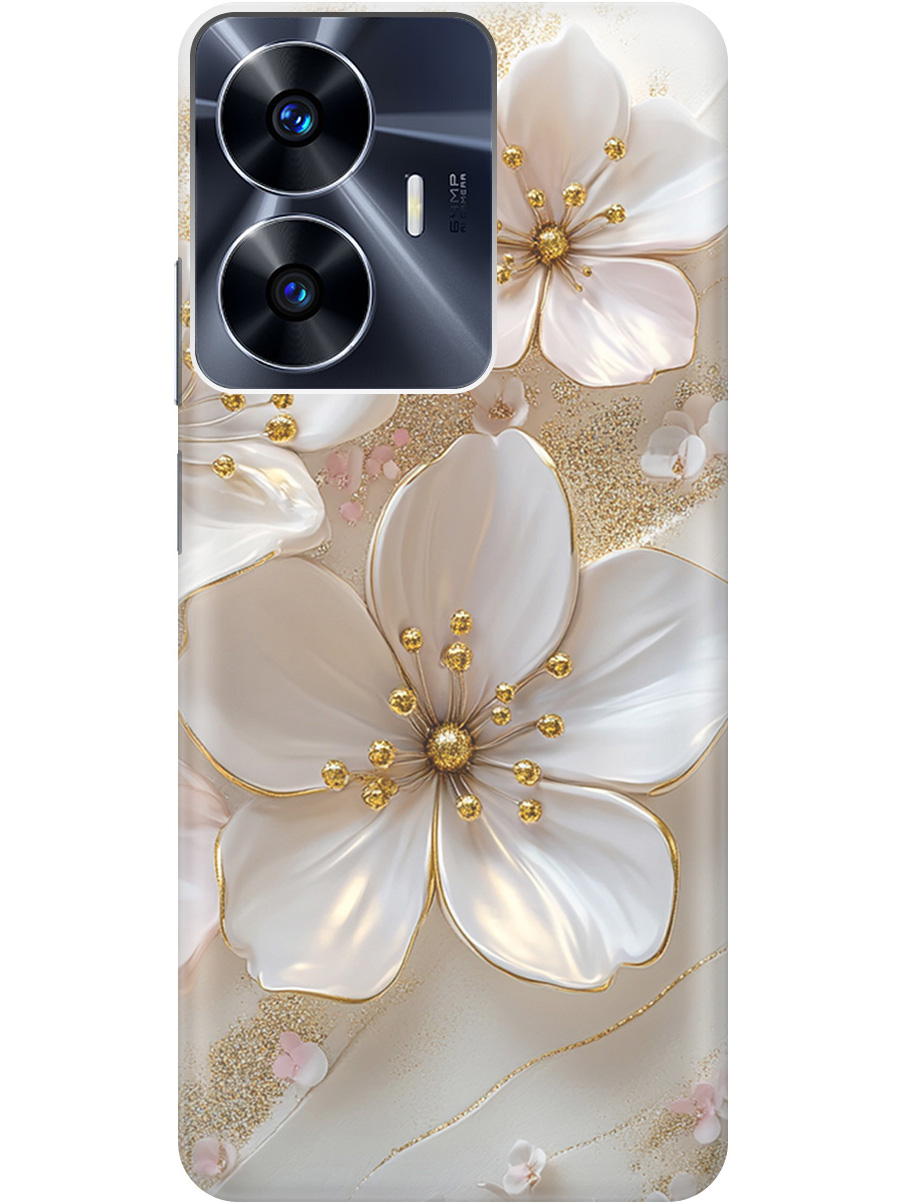 Силиконовый чехол на Realme C55 с принтом "Белые фиалки", Прозрачный;белый;золотистый, 768742723
Силиконовый чехол на Realme C55 с принтом "Белые фиалки", Прозрачный;белый;золотистый, 768742723