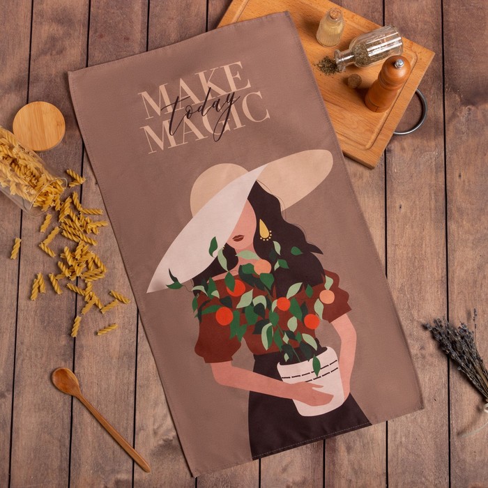 Полотенце "Этель" MAKE MAGIC 40х73 см, 100% хл, саржа 190 гр/м2, Коричневый, 8 марта Textile
Полотенце "Этель" MAKE MAGIC 40х73 см, 100% хл, саржа 190 гр/м2, Коричневый, 8 марта Textile