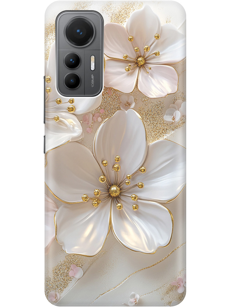 Силиконовый чехол на Xiaomi 12 Lite с принтом "Белые фиалки", Прозрачный;белый;золотистый, 740133323
Силиконовый чехол на Xiaomi 12 Lite с принтом "Белые фиалки", Прозрачный;белый;золотистый, 740133323