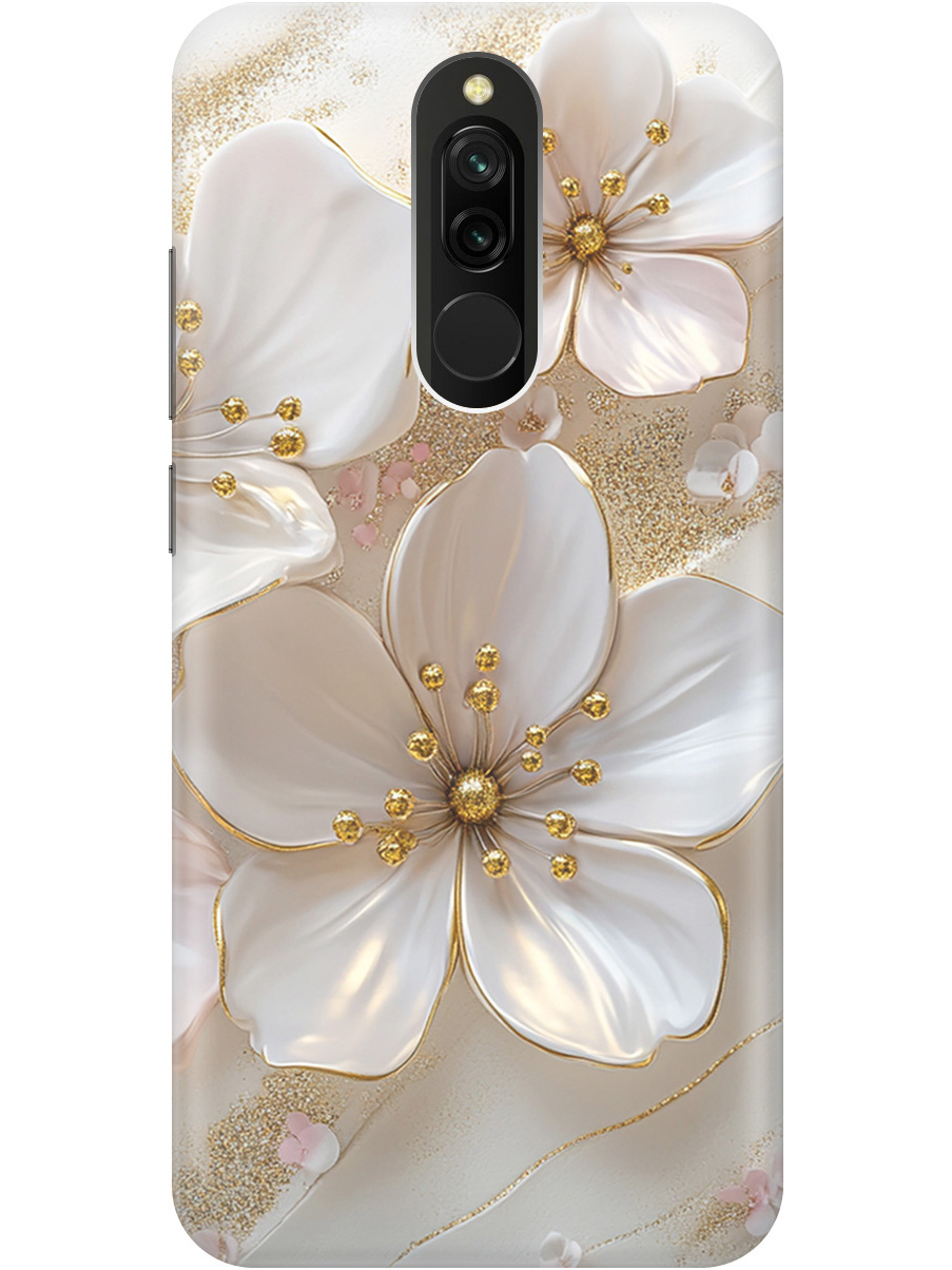 Силиконовый чехол на Xiaomi Redmi 8 с принтом "Белые фиалки", Прозрачный;белый;золотистый, 722204523
Силиконовый чехол на Xiaomi Redmi 8 с принтом "Белые фиалки", Прозрачный;белый;золотистый, 722204523