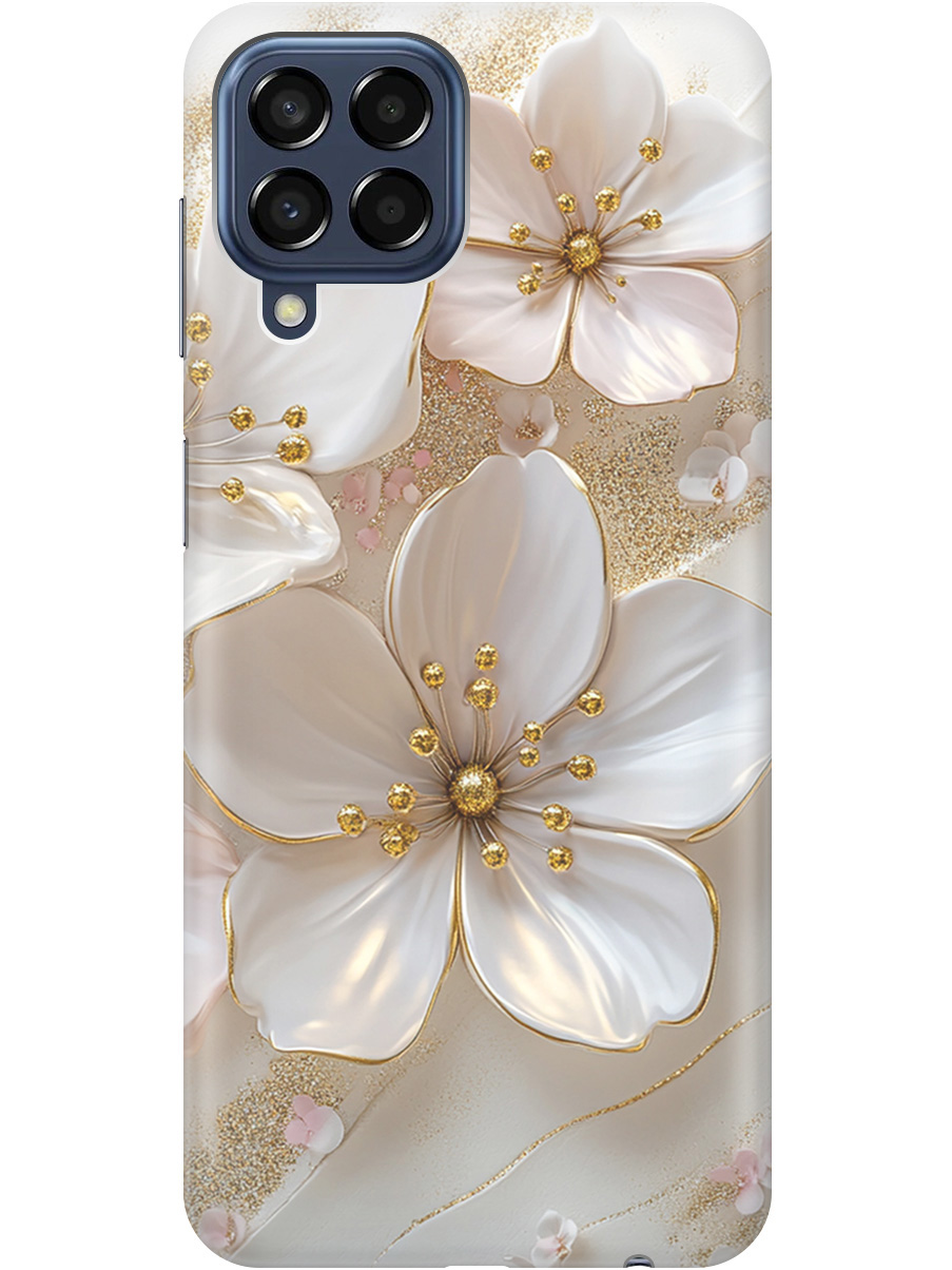 Силиконовый чехол на Samsung Galaxy M33 5G с принтом "Белые фиалки", Прозрачный;белый;золотистый, 740187523
Силиконовый чехол на Samsung Galaxy M33 5G с принтом "Белые фиалки", Прозрачный;белый;золотистый, 740187523