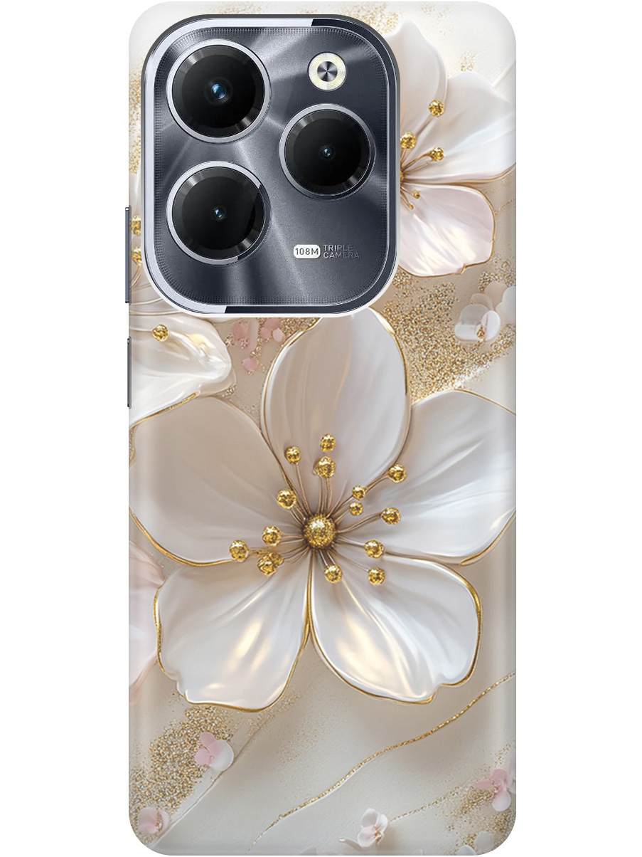 Силиконовый чехол на Infinix Hot 40/Hot 40 Pro с принтом "Белые фиалки", Прозрачный;белый;золотистый, 778679223
Силиконовый чехол на Infinix Hot 40/Hot 40 Pro с принтом "Белые фиалки", Прозрачный;белый;золотистый, 778679223