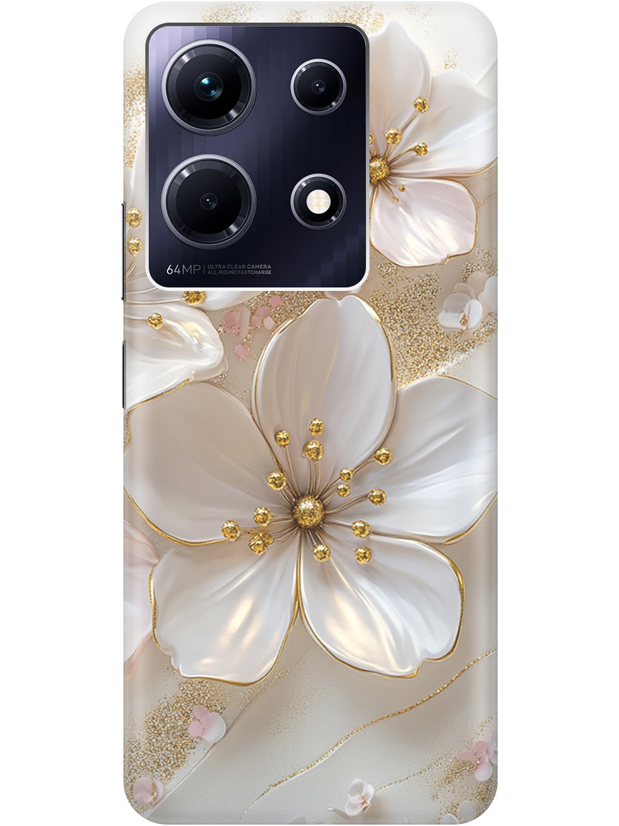 Силиконовый чехол на Infinix Note 30 с принтом "Белые фиалки", Прозрачный;белый;золотистый, 773943723
Силиконовый чехол на Infinix Note 30 с принтом "Белые фиалки", Прозрачный;белый;золотистый, 773943723