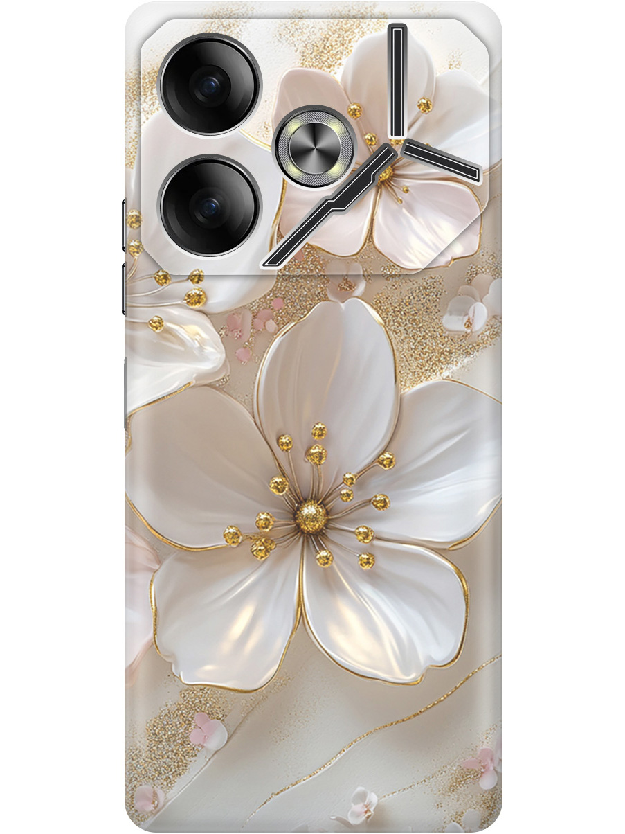 Силиконовый чехол на Tecno Pova 6 с принтом "Белые фиалки", Прозрачный;белый;золотистый, 782634223
Силиконовый чехол на Tecno Pova 6 с принтом "Белые фиалки", Прозрачный;белый;золотистый, 782634223