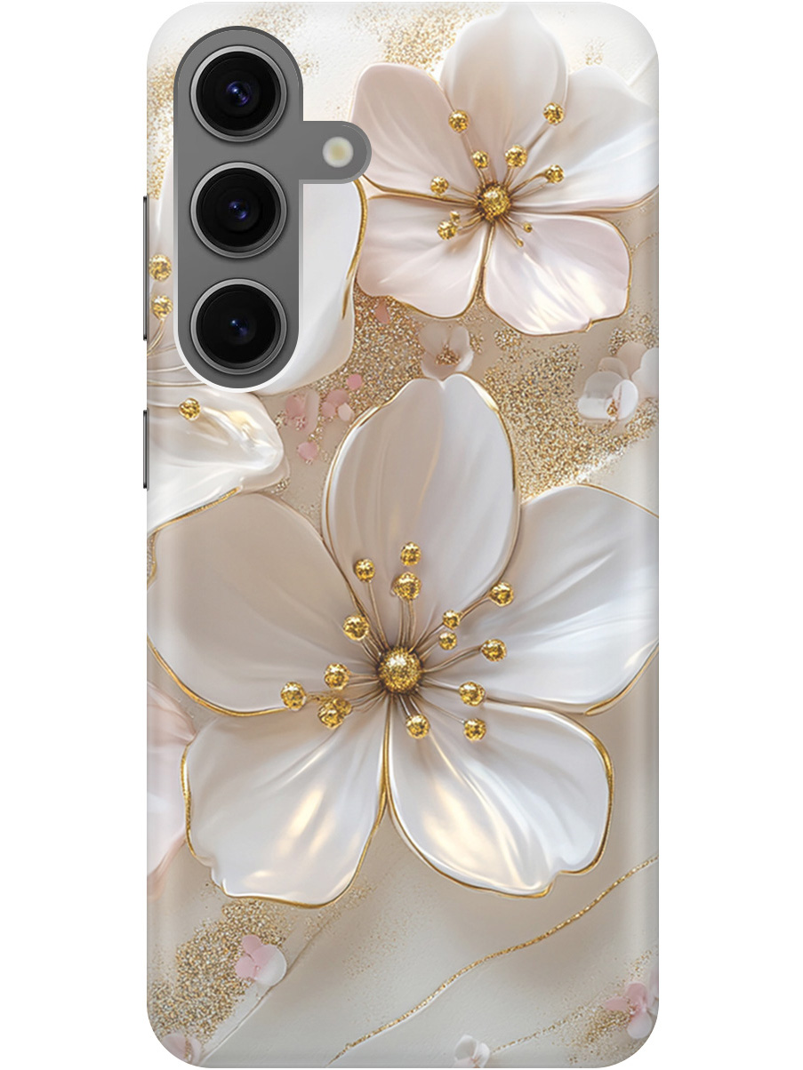 Силиконовый чехол на Samsung Galaxy S24 с принтом "Белые фиалки", Прозрачный;белый;золотистый, 779825723
Силиконовый чехол на Samsung Galaxy S24 с принтом "Белые фиалки", Прозрачный;белый;золотистый, 779825723