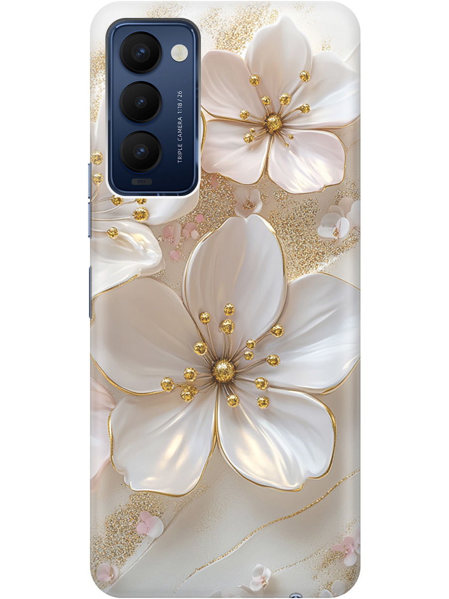 Силиконовый чехол на Tecno Camon 18/18P с принтом "Белые фиалки", Прозрачный;белый;золотистый, 741735923
Силиконовый чехол на Tecno Camon 18/18P с принтом "Белые фиалки", Прозрачный;белый;золотистый, 741735923