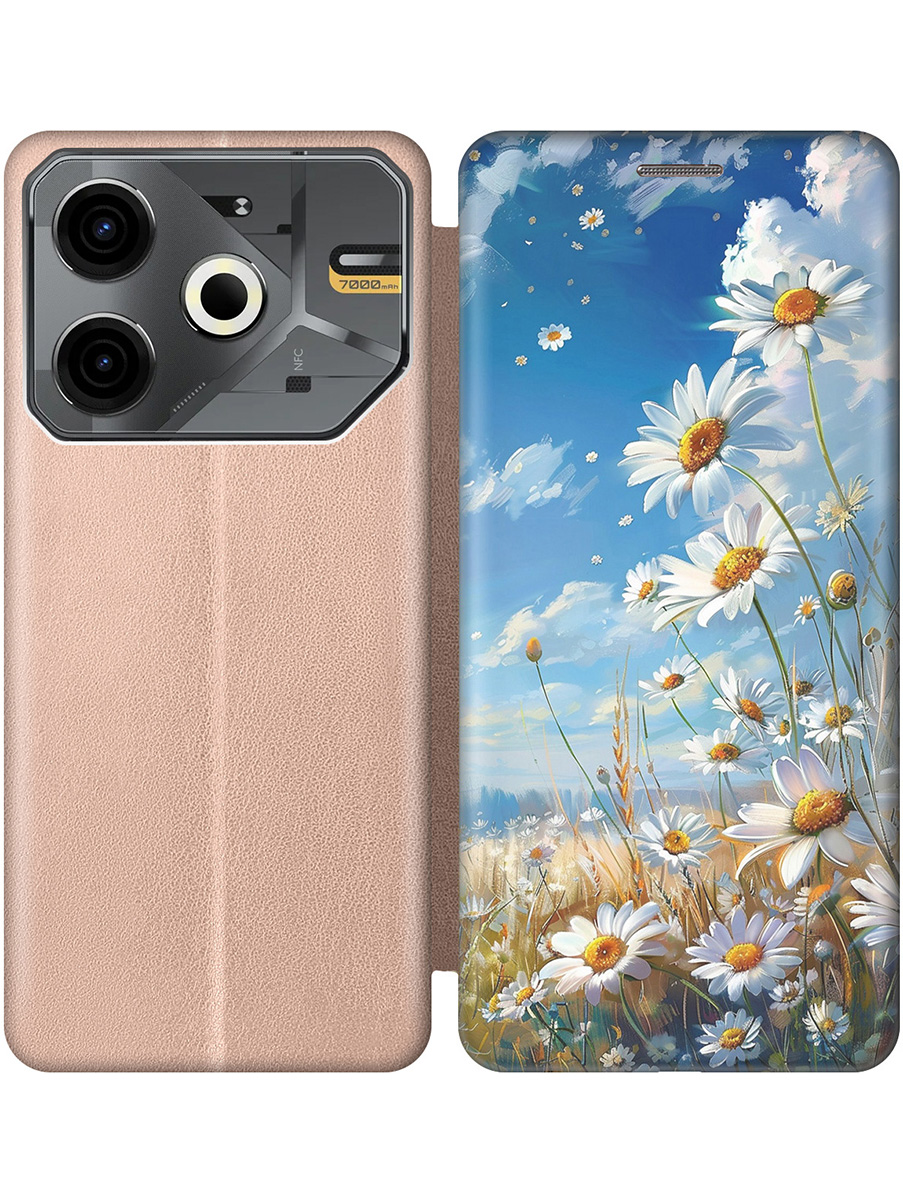 Чехол-книжка на Tecno Pova 6 Neo с принтом "Ромашки на поле" золотой, Золотистый;белый;синий, 782634822
Чехол-книжка на Tecno Pova 6 Neo с принтом "Ромашки на поле" золотой, Золотистый;белый;синий, 782634822