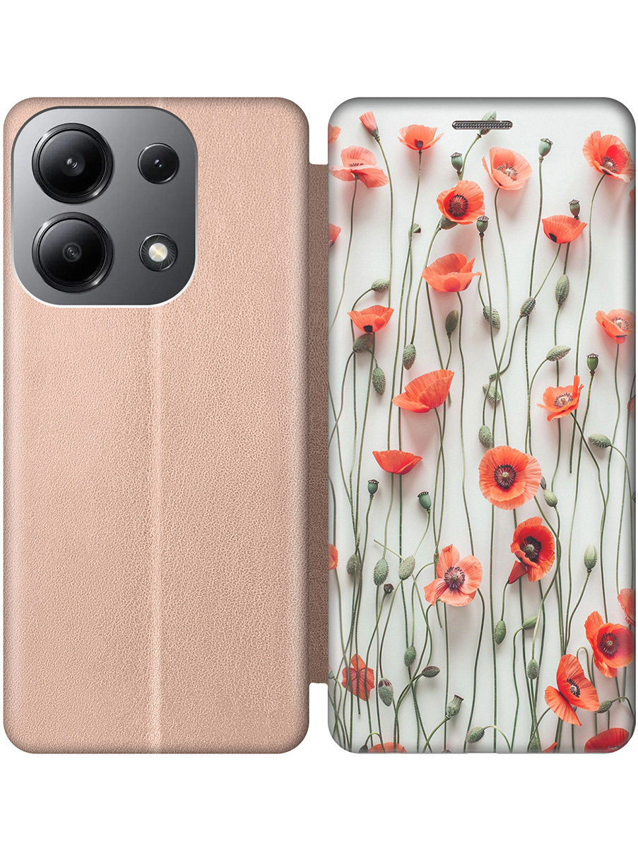 Чехол-книжка на Xiaomi Redmi Note 13 4G с принтом "Маки на белой стене" золотой, Золотистый;белый;красный, 782622822
Чехол-книжка на Xiaomi Redmi Note 13 4G с принтом "Маки на белой стене" золотой, Золотистый;белый;красный, 782622822