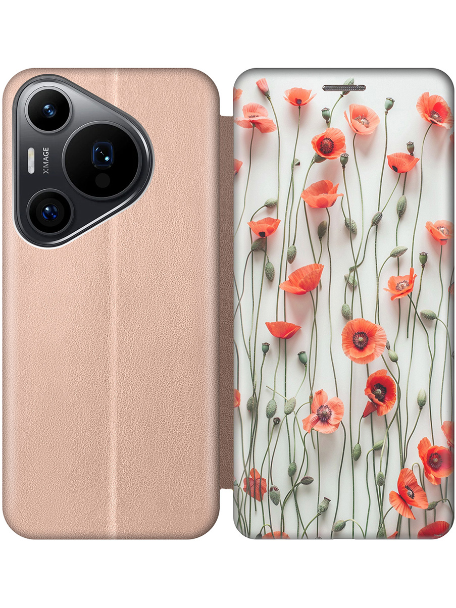 Чехол-книжка на Huawei Pura 70 Pro / 70 Pro+ с принтом "Маки на белой стене" золотой, Золотистый;белый;красный, 782625222
Чехол-книжка на Huawei Pura 70 Pro / 70 Pro+ с принтом "Маки на белой стене" золотой, Золотистый;белый;красный, 782625222