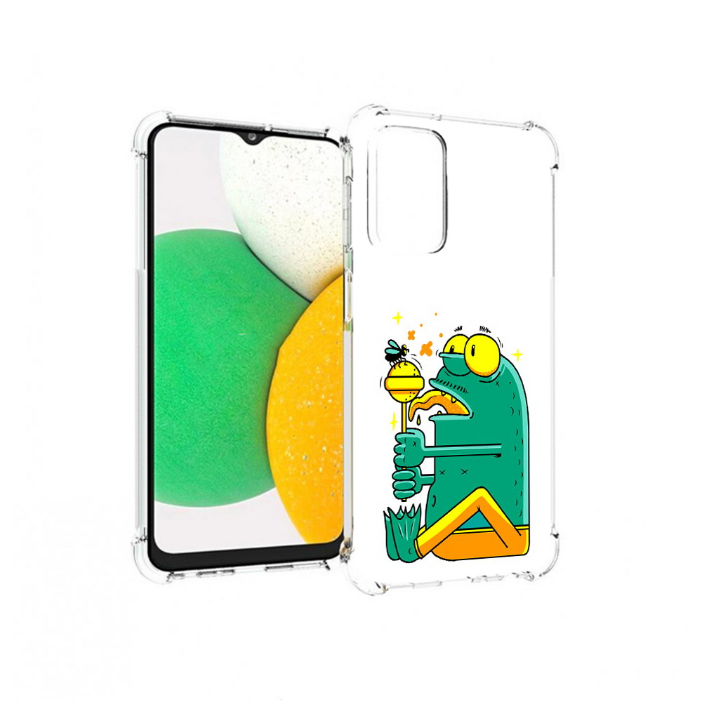 Чехол MyPads Tocco для Samsung Galaxy A23 Зеленая лягушка с чупа чупсом, Прозрачный, Tocco
Чехол MyPads Tocco для Samsung Galaxy A23 Зеленая лягушка с чупа чупсом, Прозрачный, Tocco