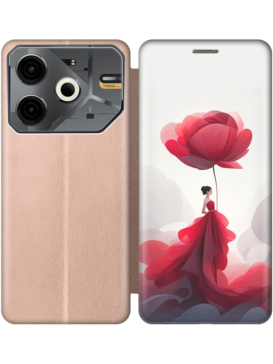 Чехол-книжка на Tecno Pova 6 Neo с принтом "Цветочная девушка в красном" золотой, Золотистый;белый;красный, 782634821
Чехол-книжка на Tecno Pova 6 Neo с принтом "Цветочная девушка в красном" золотой, Золотистый;белый;красный, 782634821
