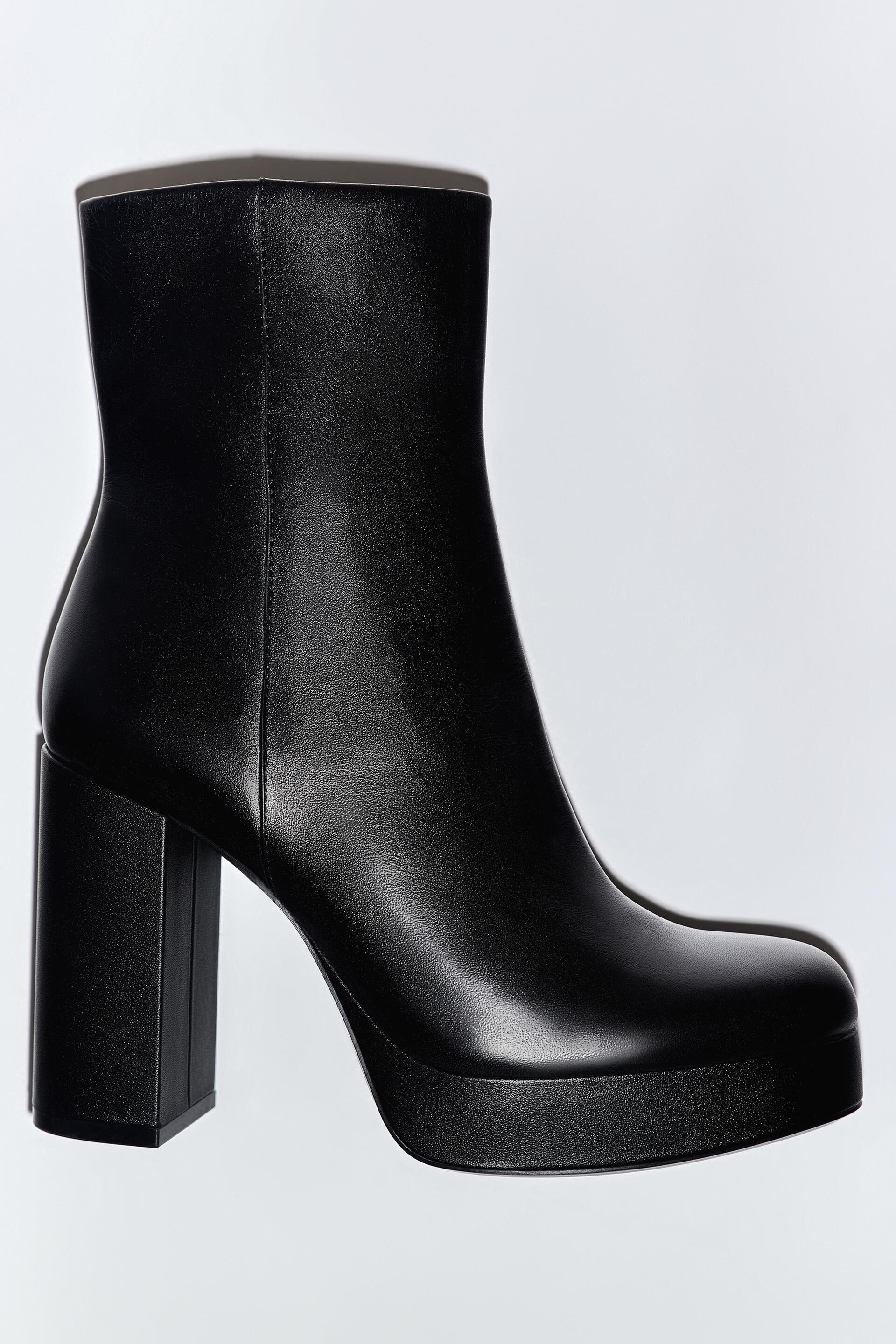 фото Ботильоны женские zara 222768 черные 40 ru (доставка из-за рубежа)