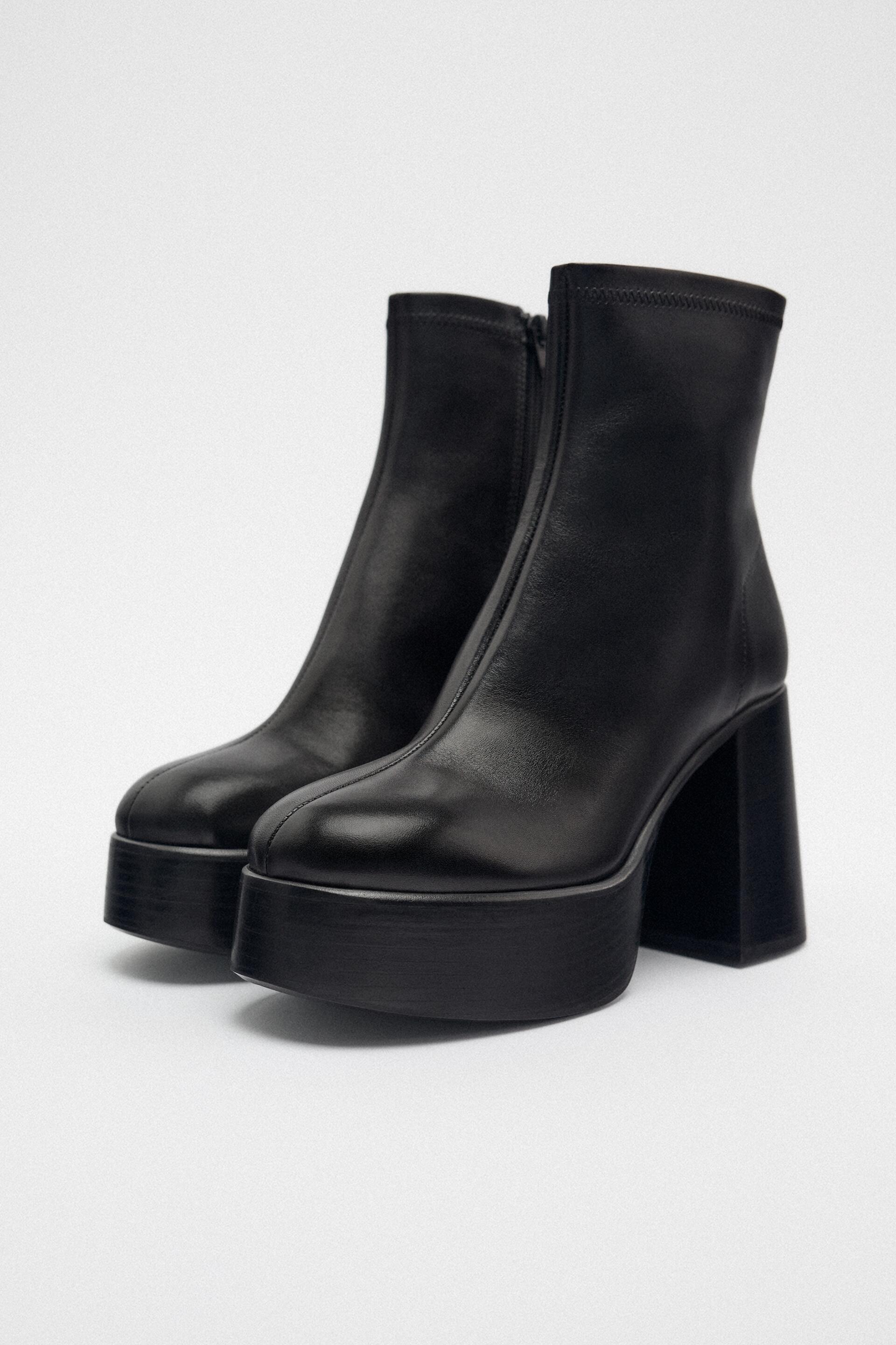 фото Ботильоны женские zara 193138 черные 40 ru (доставка из-за рубежа)