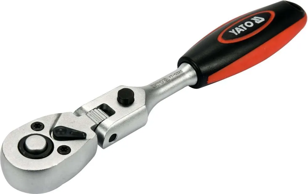 YATO YT-0327 Трещотка с пластмассовой ручкой, с шарниром, 72 зуба, 1 2 inch, 290 мм, держа
YATO YT-0327 Трещотка с пластмассовой ручкой, с шарниром, 72 зуба, 1 2 inch, 290 мм, держа