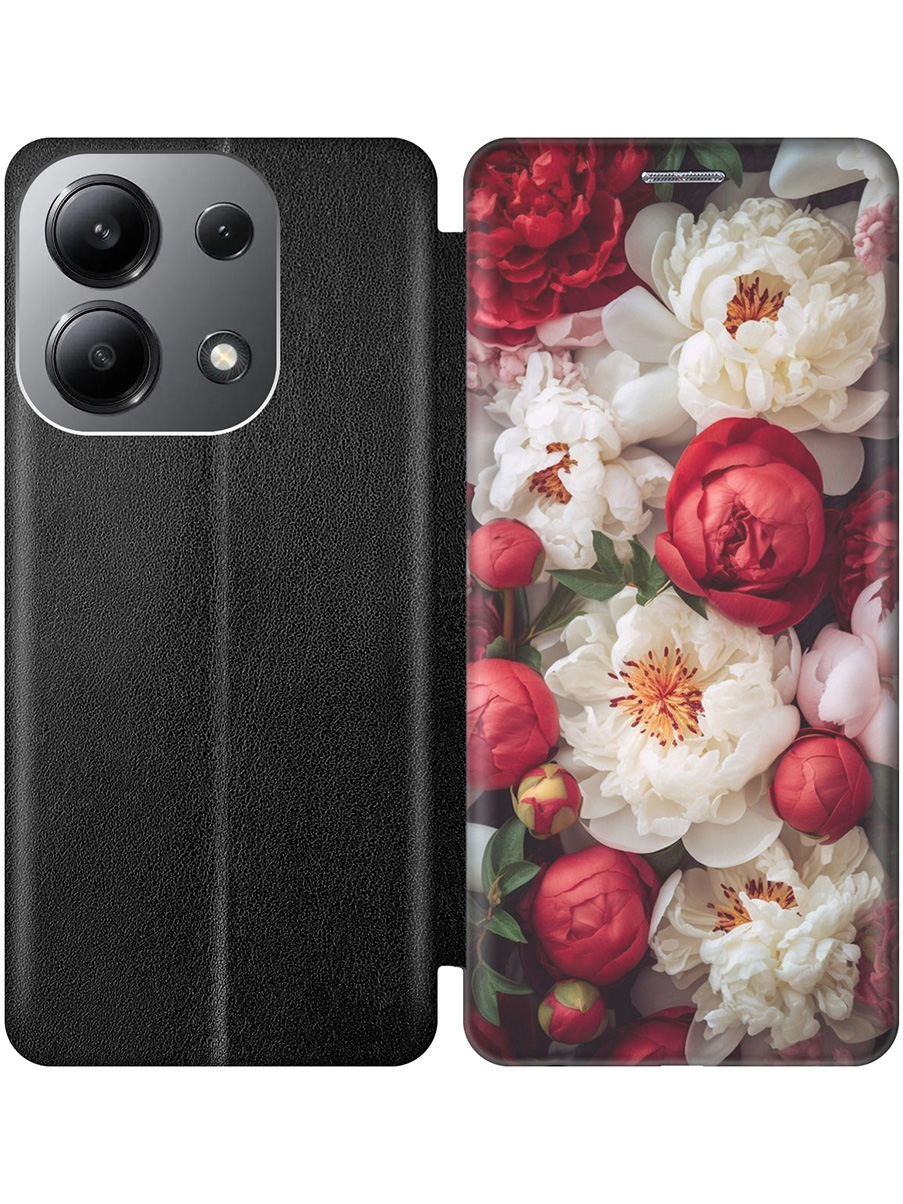 Чехол-книжка на Xiaomi Redmi Note 13 4G с принтом "Красно-белые пионы" черный, Черный;белый;красный, 782622821
Чехол-книжка на Xiaomi Redmi Note 13 4G с принтом "Красно-белые пионы" черный, Черный;белый;красный, 782622821