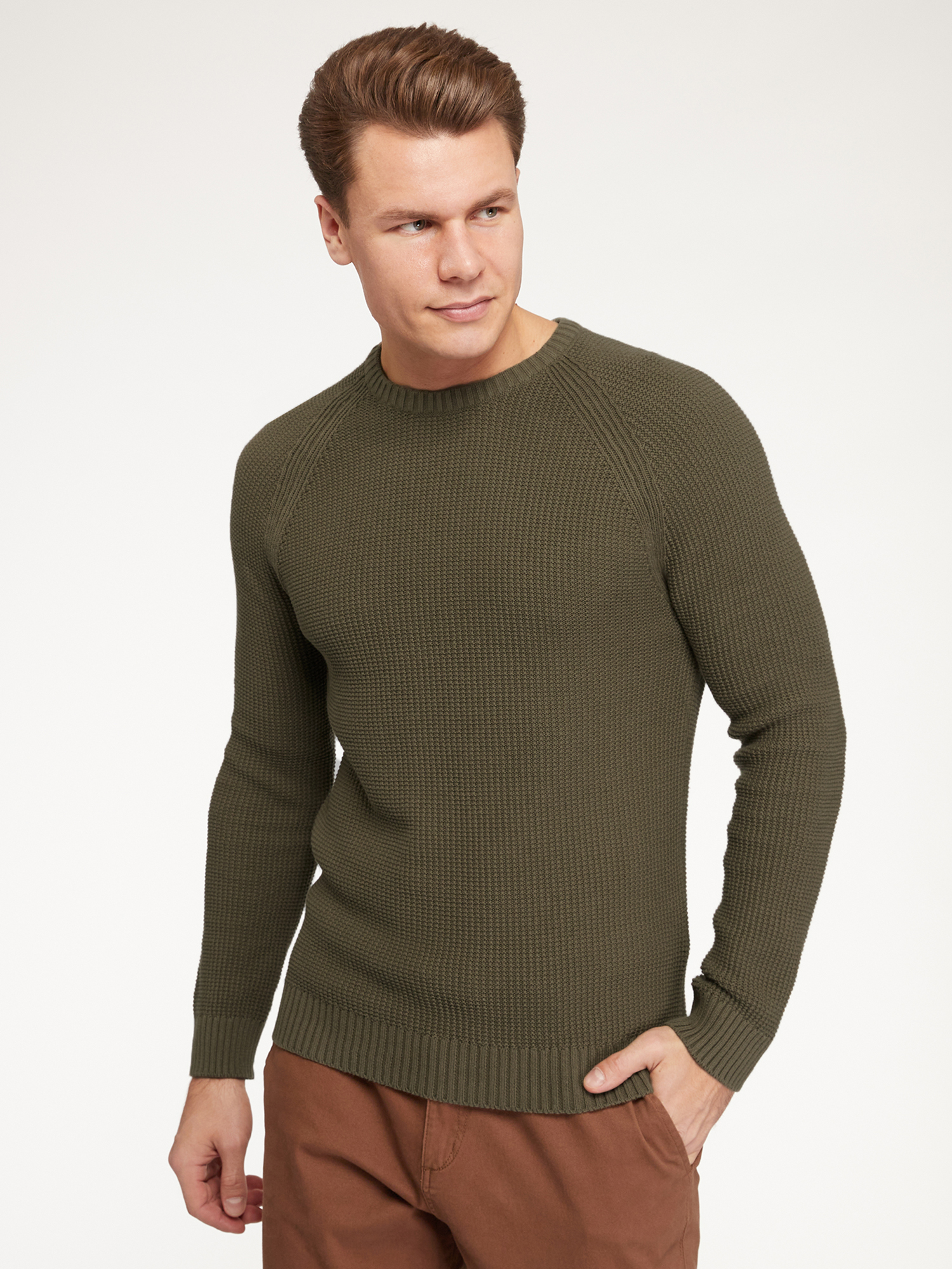 Джемпер мужской oodji 4L107147M зеленый S, 4L107147M 
Джемпер мужской oodji 4L107147M зеленый S, 4L107147M