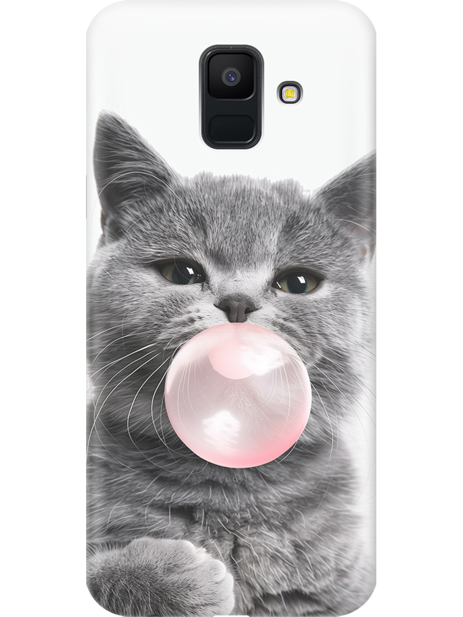 Силиконовый чехол на Samsung Galaxy A6 (2018) с принтом "Котик и жвачка", Прозрачный;белый;розовый;серый, 717872011
Силиконовый чехол на Samsung Galaxy A6 (2018) с принтом "Котик и жвачка", Прозрачный;белый;розовый;серый, 717872011