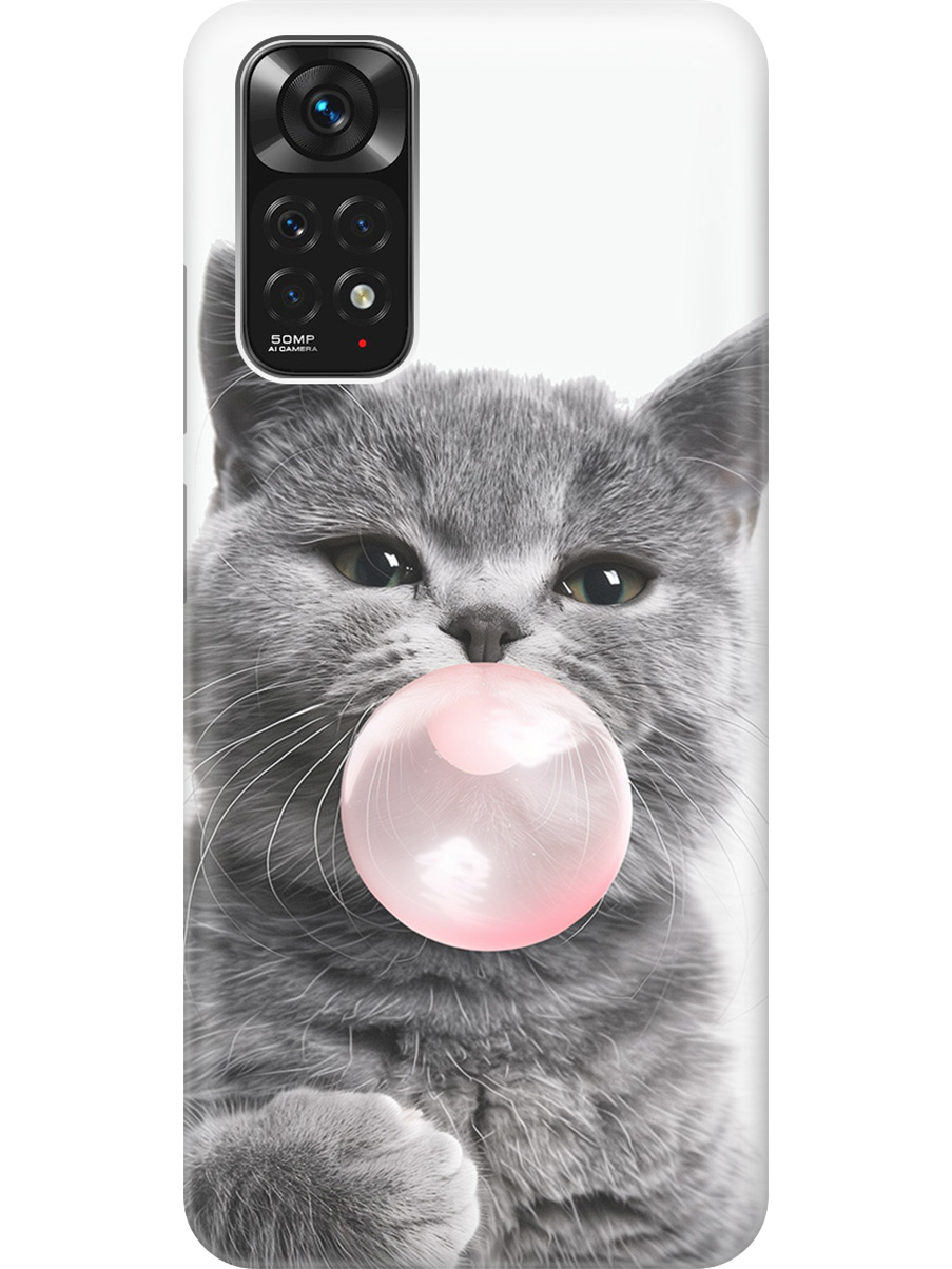 Силиконовый чехол на Xiaomi Redmi Note 11 / Note 11S с принтом "Котик и жвачка", Прозрачный;белый;розовый;серый, 735250211
Силиконовый чехол на Xiaomi Redmi Note 11 / Note 11S с принтом "Котик и жвачка", Прозрачный;белый;розовый;серый, 735250211