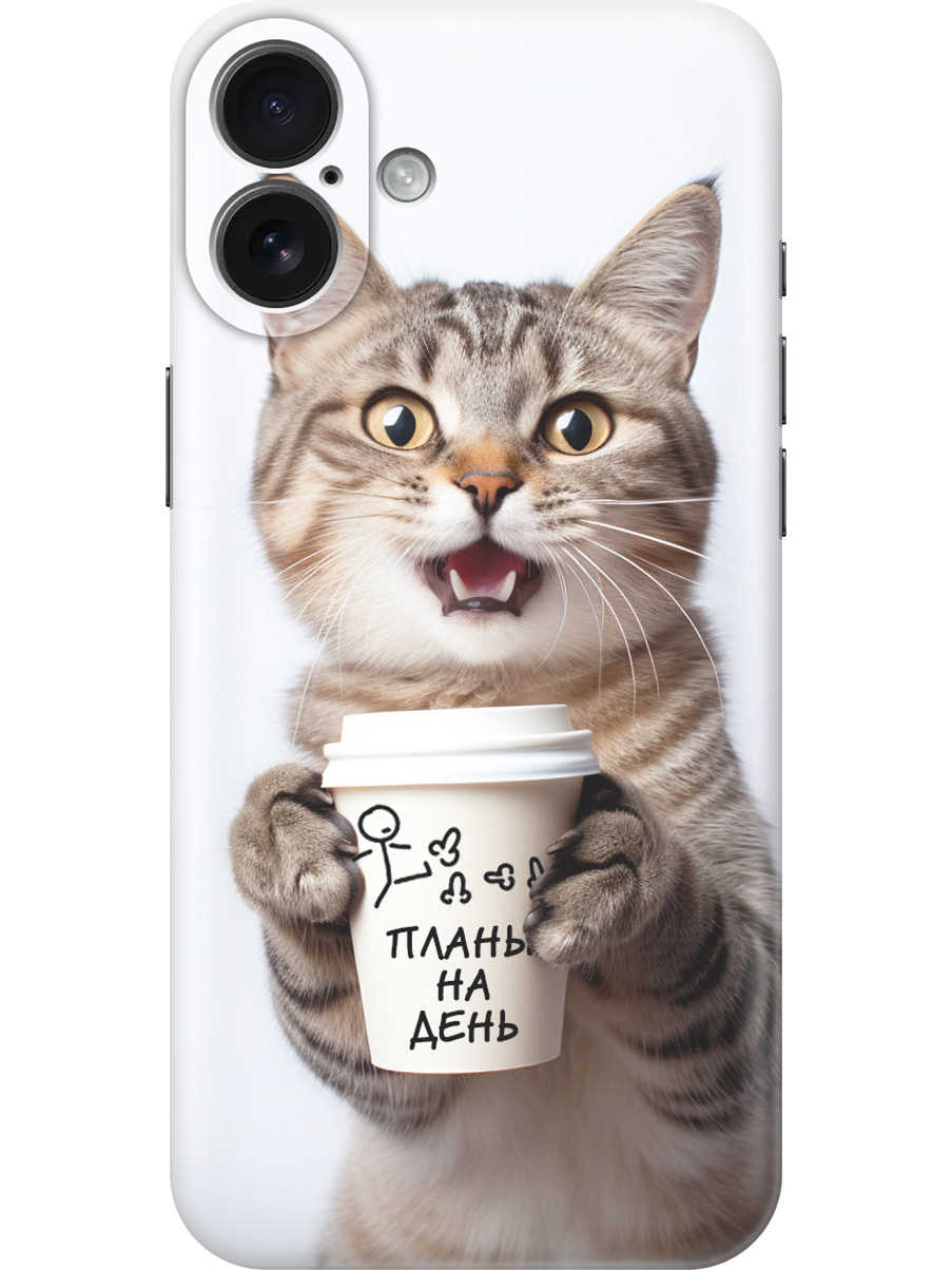 Силиконовый чехол на Apple iPhone 16 Plus с принтом "Котик и его планы на день", Прозрачный;белый;коричневый, 785197112
Силиконовый чехол на Apple iPhone 16 Plus с принтом "Котик и его планы на день", Прозрачный;белый;коричневый, 785197112