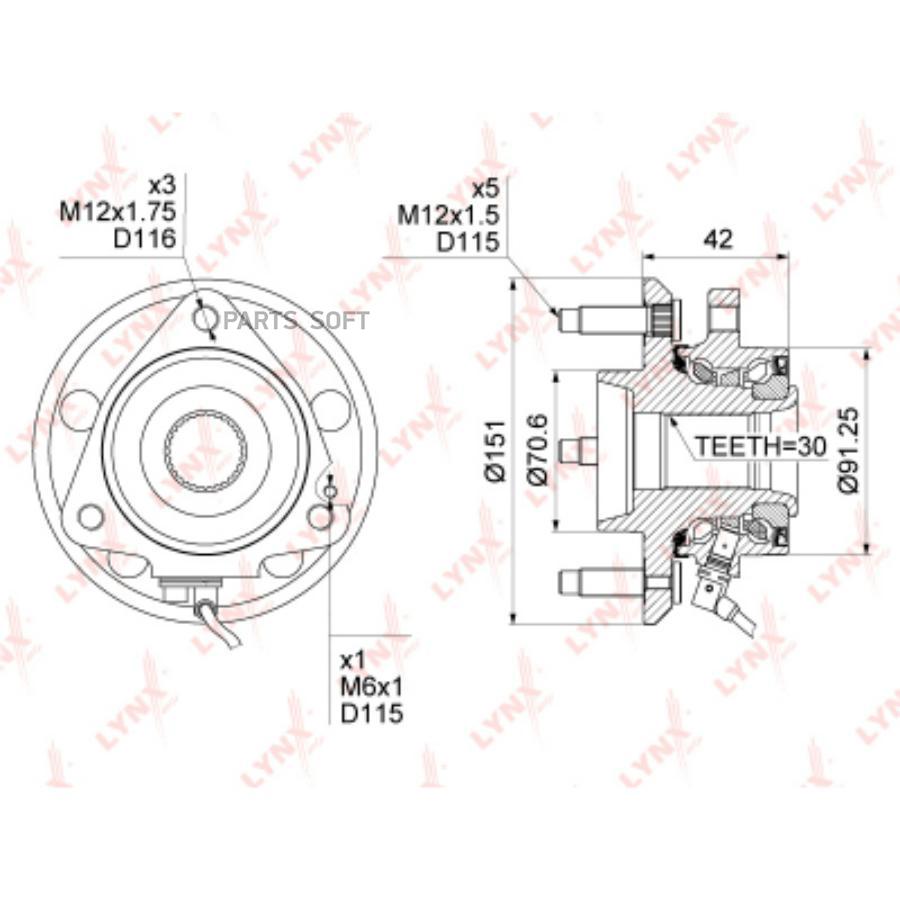 Ступица передняя в сборе CHEVROLET Captiva 2.0D-3.2 06>, OPEL Antara 2.0D-3 LYNXauto WH-10
Ступица передняя в сборе CHEVROLET Captiva 2.0D-3.2 06>, OPEL Antara 2.0D-3 LYNXauto WH-10