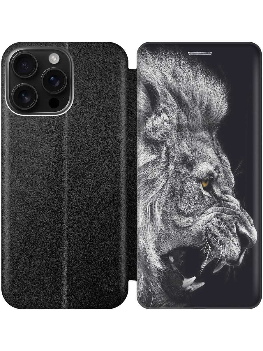 Чехол-книжка на Apple iPhone 16 Pro Max с принтом "Морда льва" черный, Серый;черный, 785198313
Чехол-книжка на Apple iPhone 16 Pro Max с принтом "Морда льва" черный, Серый;черный, 785198313