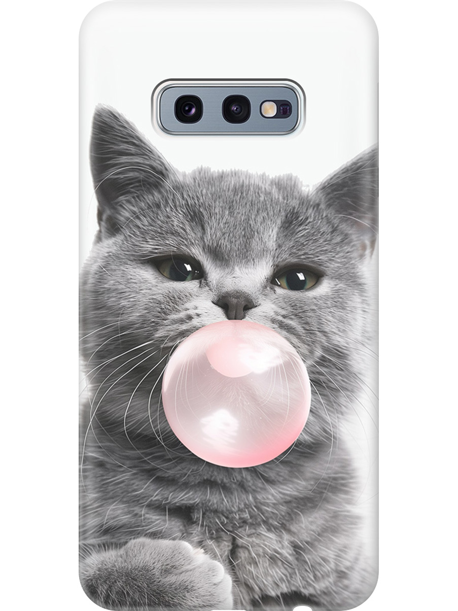 Силиконовый чехол на Samsung Galaxy S10e с принтом "Котик и жвачка", Прозрачный;белый;розовый;серый, 720461211
Силиконовый чехол на Samsung Galaxy S10e с принтом "Котик и жвачка", Прозрачный;белый;розовый;серый, 720461211