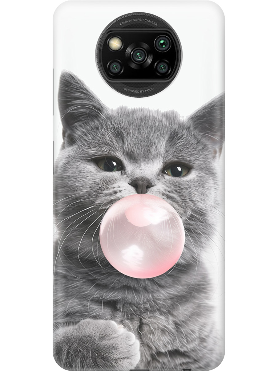 Силиконовый чехол на Xiaomi Poco X3 / X3 Pro с принтом "Котик и жвачка", Прозрачный;белый;розовый;серый, 723602711
Силиконовый чехол на Xiaomi Poco X3 / X3 Pro с принтом "Котик и жвачка", Прозрачный;белый;розовый;серый, 723602711